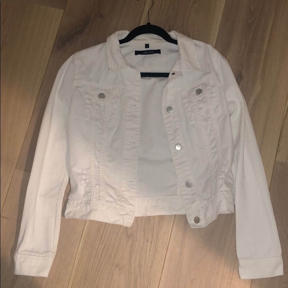 J brand white jean jacket